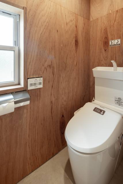 Toilet inside the house